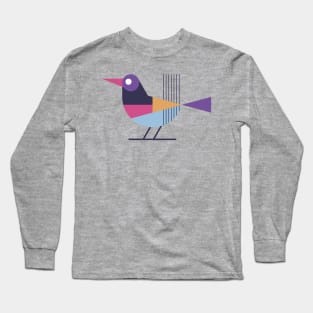 Colorful Flat Bird Long Sleeve T-Shirt